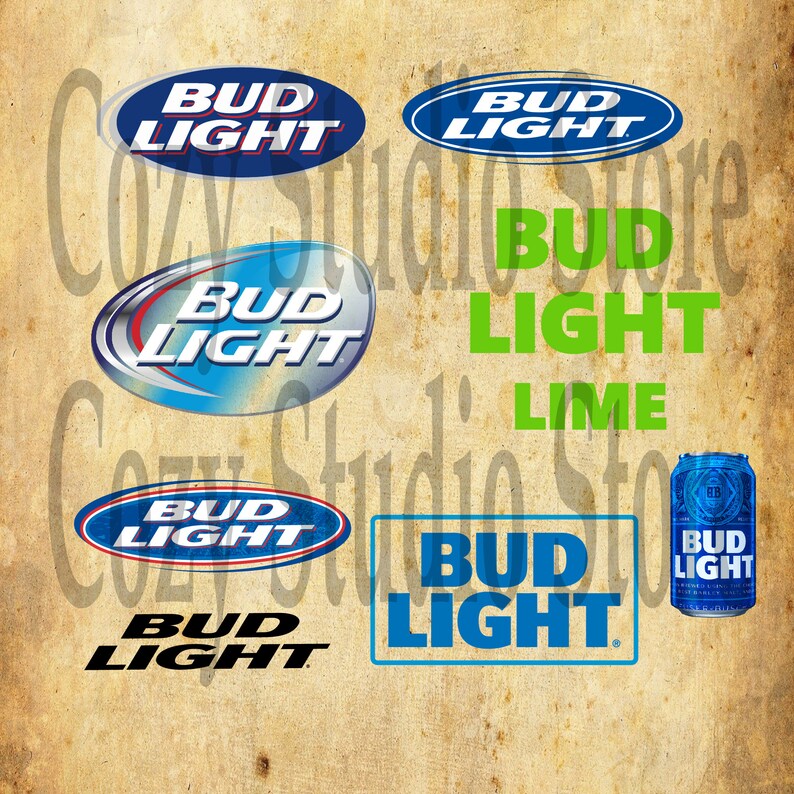 Bud Light Beer Svg Eps Png Jpg Bud Clipart High Quality Etsy