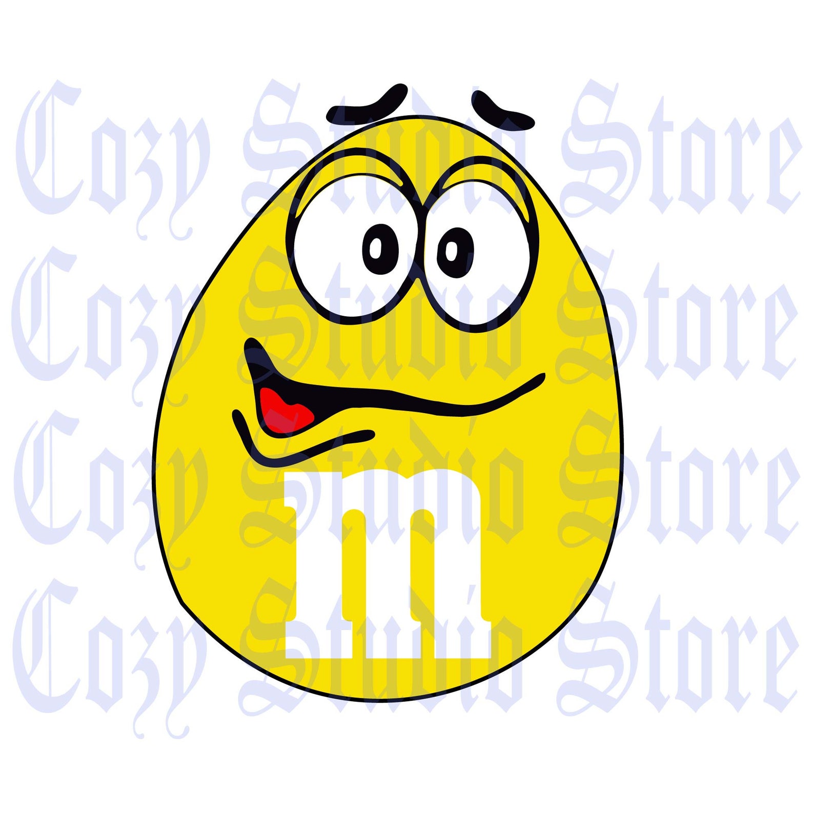 M&amp;M Faces SVG Letter M SVG EPS Dxf Png Jpg Silhouette | Etsy