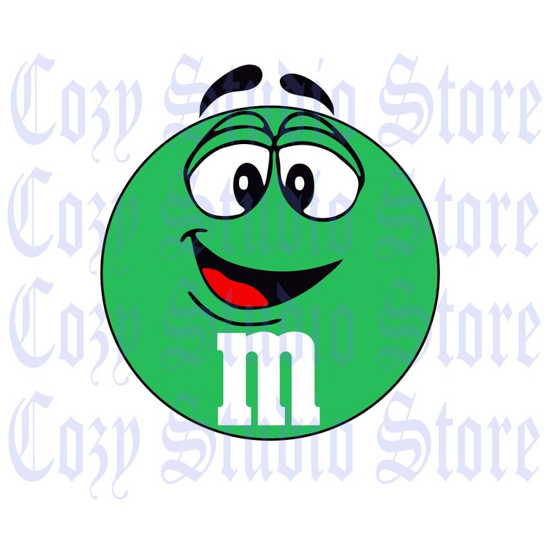 Download M&M Faces SVG Letter M SVG EPS Dxf Png Jpg Silhouette | Etsy
