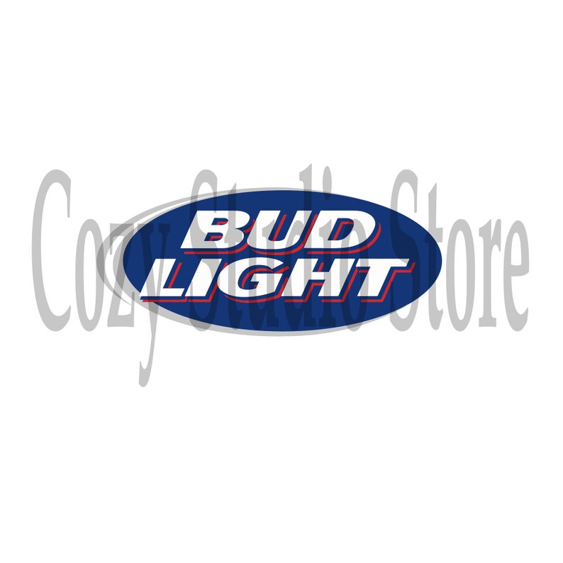 Bud Light Beer Svg Eps Png Jpg Bud Clipart High Quality Etsy