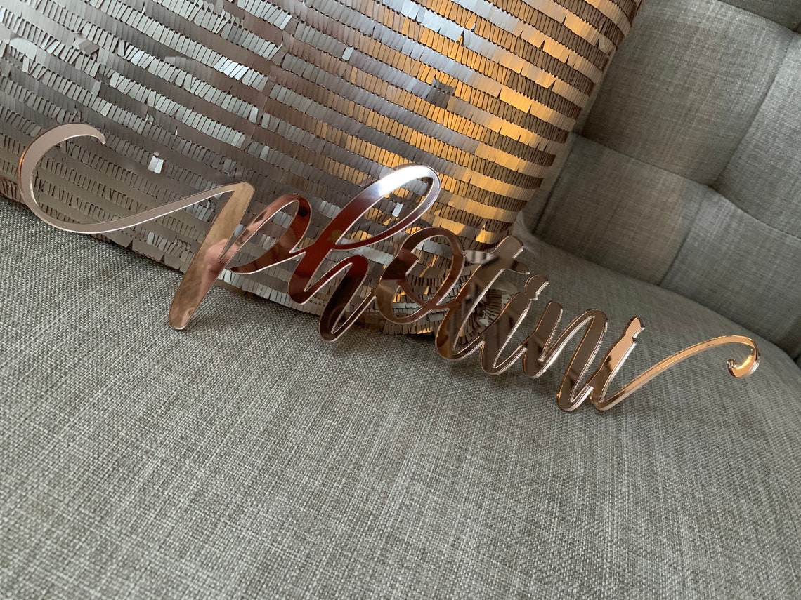 Laser Cut Acrylic Name Wall Decor Event Decor for Backdrop Etsy Canada