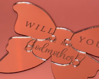 Mini Butterfly Shaped Acrylic Puzzle | Godparents Proposal | Sponsor Proposal | Bridesmaid Proposal | Maid of Honour Proposal