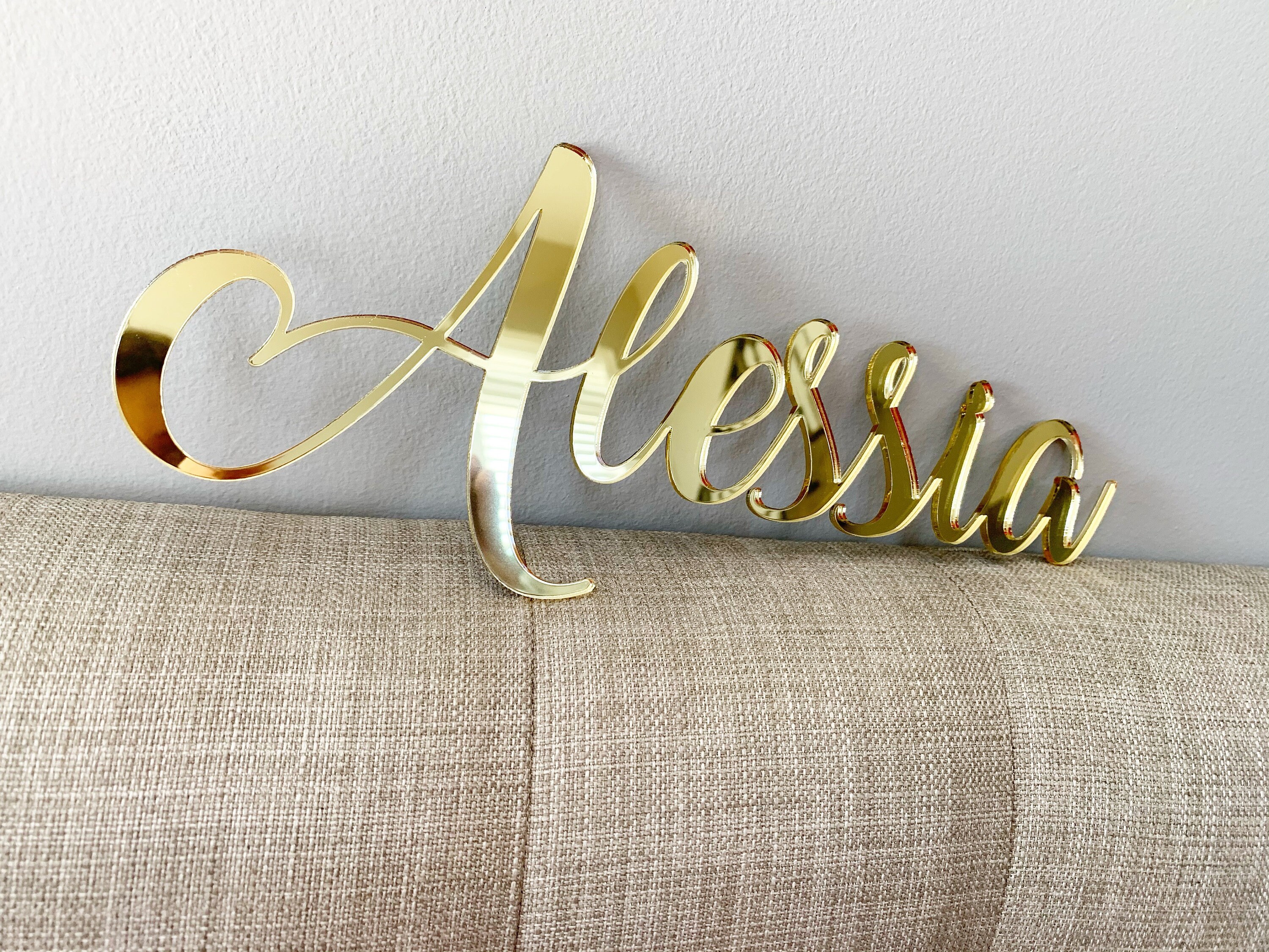 Laser Cut Acrylic Name Wall Decor Event Decor for Backdrop Etsy