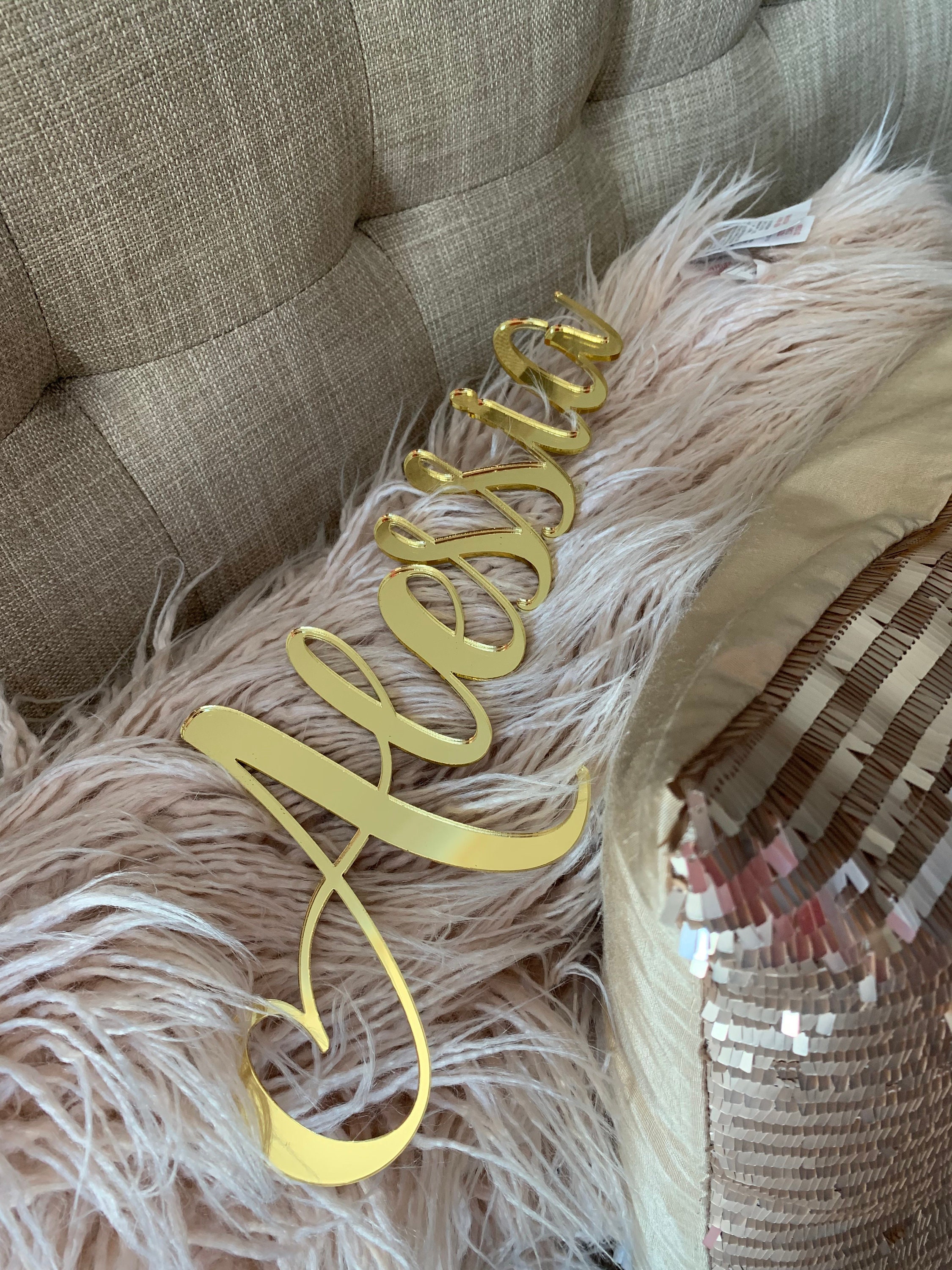 Laser Cut Acrylic Name Wall Decor Event Decor for Backdrop Etsy Canada