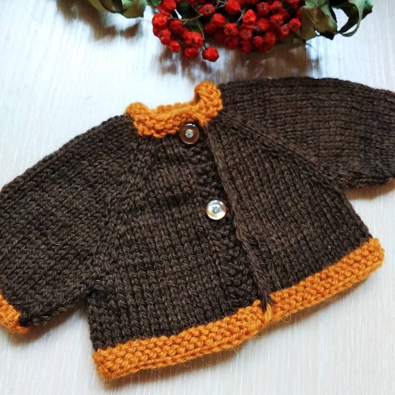 Set of two yellow brown doll cardigans, Hand knitted wool jacket for Waldorf doll, Doll clothes, Knit toy sweater, Dollhouse miniature Set of two yellow brown doll cardigans, Hand knitted wool jacket for Waldorf doll, Doll clothes, Knit toy sweater, Dollhouse miniature