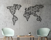 Metal World Map, World Map, Metal Wall Decor, Metal Wall Art, Steel World Map, World Map Interior, Weltkarte, carte du monde metal, metall