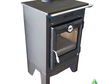 Indoor Multifunctional Wood Burning Stove with Box, Overtop Cooking Stove, Wood Burning Stove, Fire Pit, Tiny House, Fire Place, Farm House