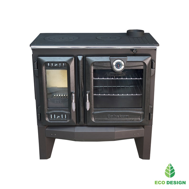 Multifunctional Wood Burning Cast Iron Stove with Oven, Cooking Stove, Wood Burning Stove, Fire Pit, Iron Stove, Tiny House, Cooking Healter image 2