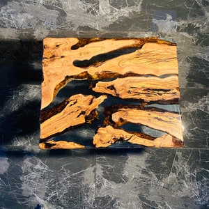 Unique Olive Wood, Epoxy Coffee Table, Coffee Table, Luxury Coffee Table, Epoxy