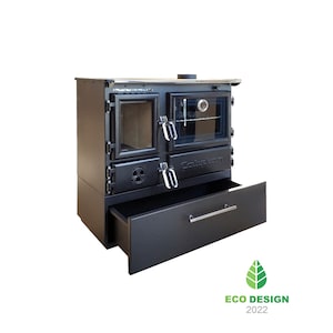 Indoor Wood Burner Stove Multifunctional Kitchen Living Room Stove for Heating Stovetop Cooking Baking Oven Eco Design Rustic Aesthetic