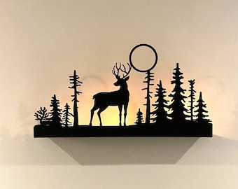 Shade of Nature Candle Holder - Metal Wall Art,Gift for Her,Metal Wall Hanging,Office Wall Art, Wall Decor, Living Room Decor, Wall Art,