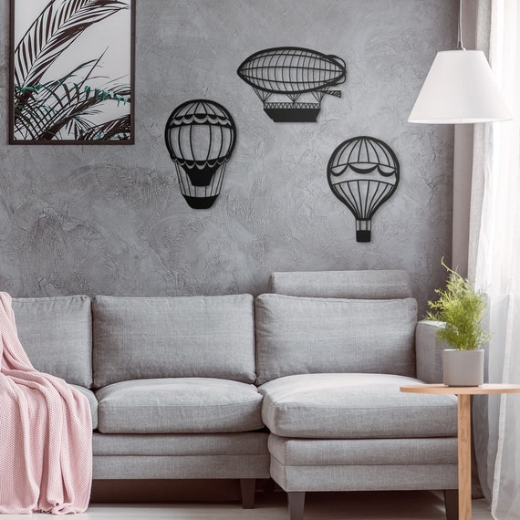 hot air balloon wall decor