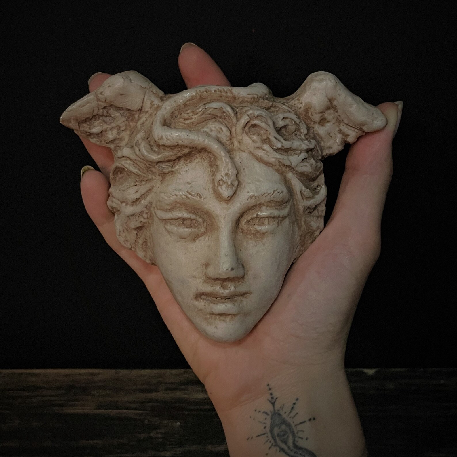 Deus Trio Wall Sculpture Handmade Wall Art Zeus Medusa Etsy