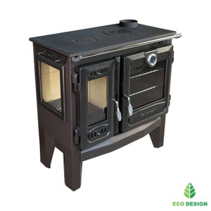 Multifunctional Wood Burning Cast Iron Stove with Oven, Cooking Stove, Wood Burning Stove, Fire Pit, Iron Stove, Tiny House, Cooking Healter image 8