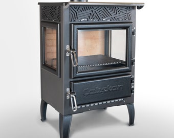 Stove 305-3D, Wood Stove, Fire Pit, Fireplace, Wood Burning Stove, Fire Pits, Cooking, Iron Stove, Mini Stove, Cooking Healter, Tiny House