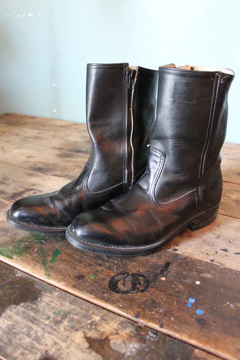 Vintage Roper Boots Size 9 Cowboy Boots Made in USA Union Made