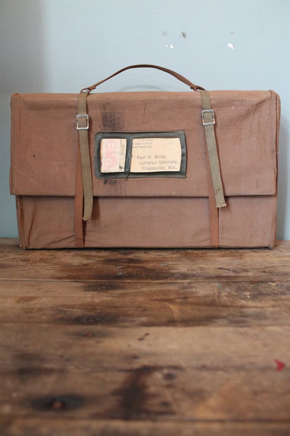 Rare Vintage WW2 Era Canvas Mail Bag Utility Bag Etsy