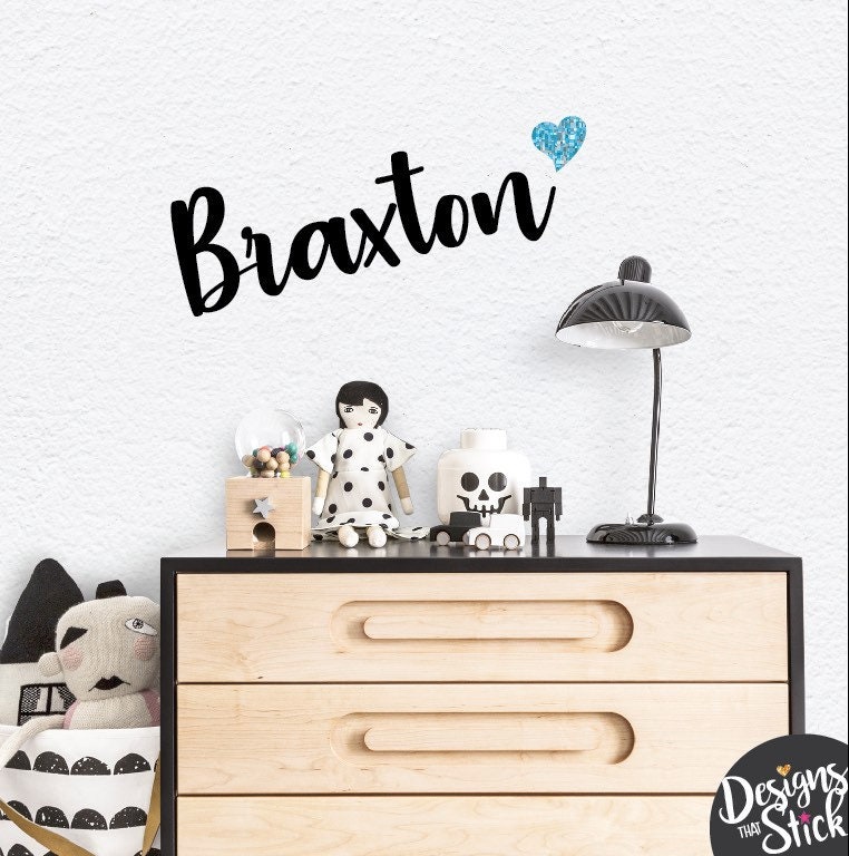 Wall Name Decal Sticker Kids Bedroom Child Door Removable Vinyl Custom Personalised Baby Nursery Decor Gift Present Glitter Heart Wall Name Decal Sticker Kids Bedroom Child Door Removable Vinyl Custom Personalised Baby Nursery Decor Gift Present Glitter Heart
