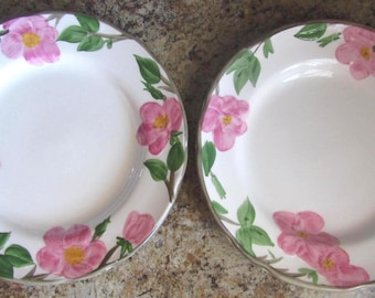 Sets of TWO Franciscan Desert Rose Dinner Plates, From USA Or England