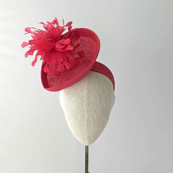 Fuchsia Pink Feather Percher