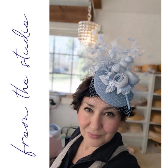 VIENNA - Light blue with flowers