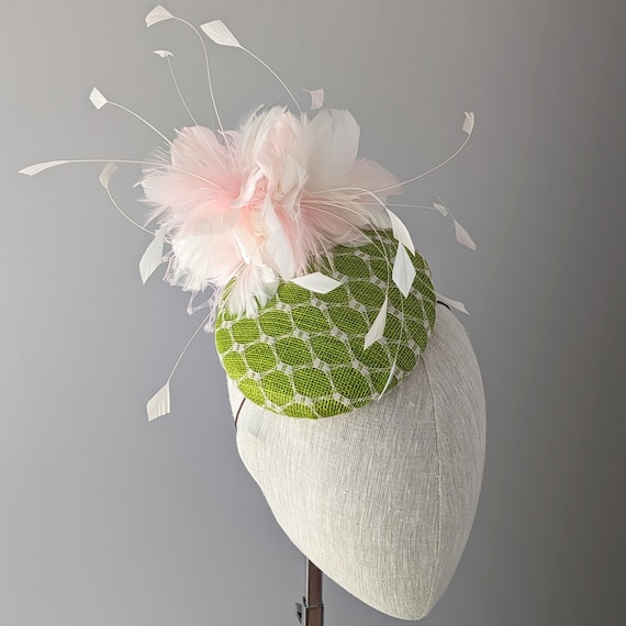 CUSOMIZE Pink & Green with feathers