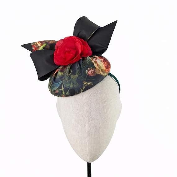 FLEUR - Red and black roses print