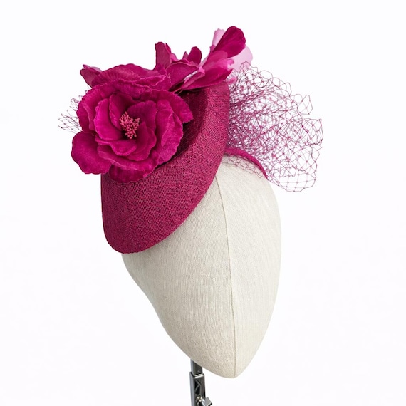 CUSTOMIZE Cerise Formal Hat.