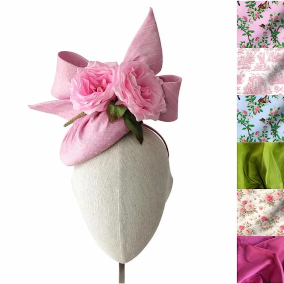 FLEUR - cotton candy pink silk with roses