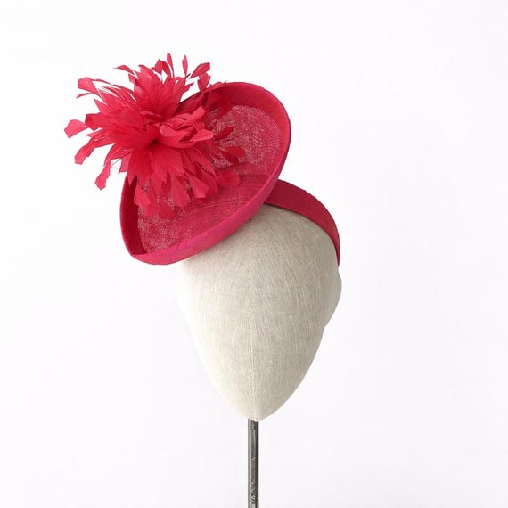Fuchsia Pink Feather Percher