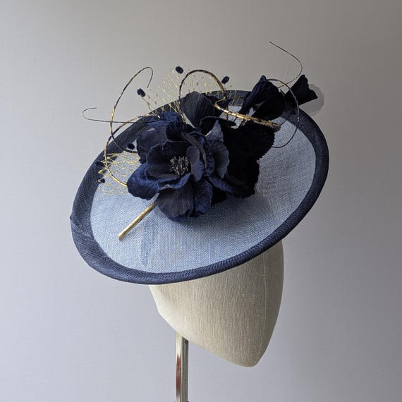 COLETTE - Pink and Cream with Silk Velvet Flowers and Quills