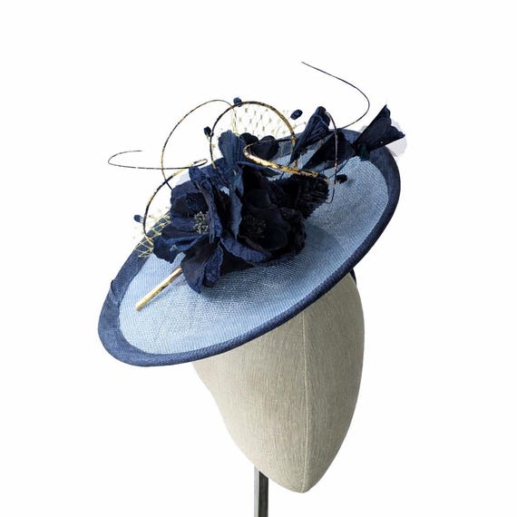 COLETTE - Pink and Cream with Silk Velvet Flowers and Quills