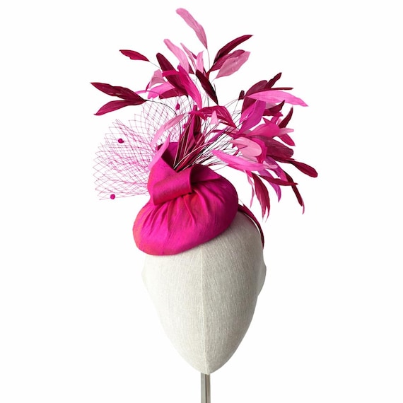 'BRIGHTON' in French Pink with Feathers