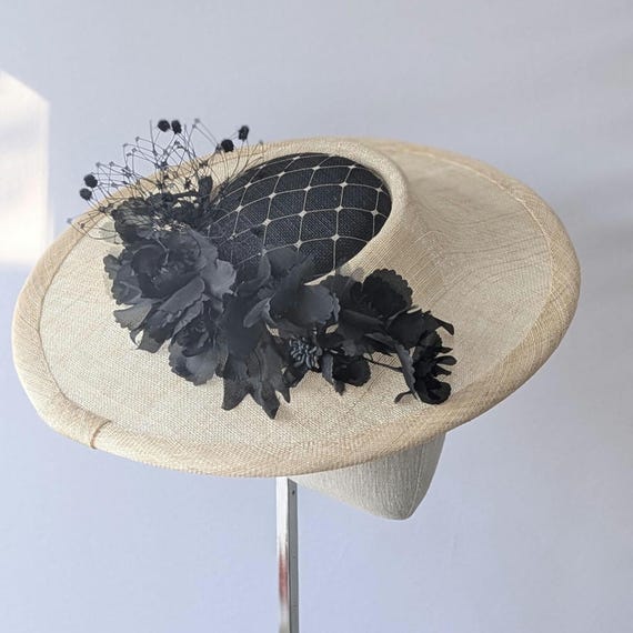 BARCELONA in Black and Natural Straw