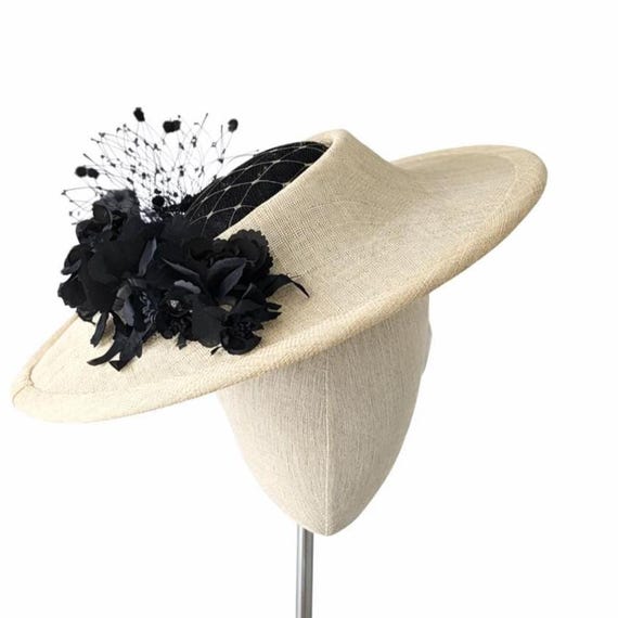 BARCELONA in Black and Natural Straw