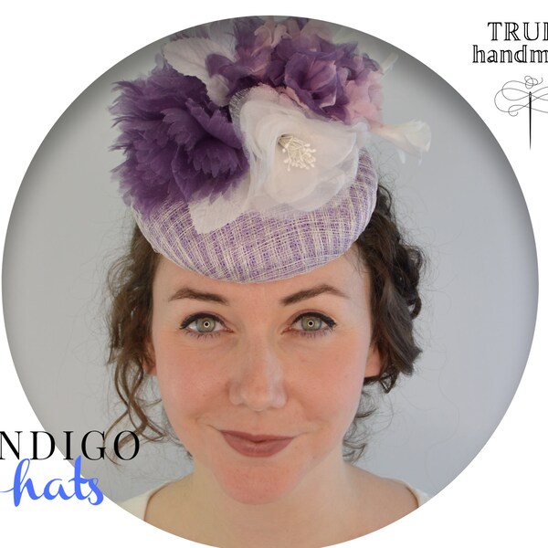 Lilac Pillbox Hat Etsy