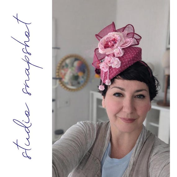 CASCADE - Magenta Straw Teardrop