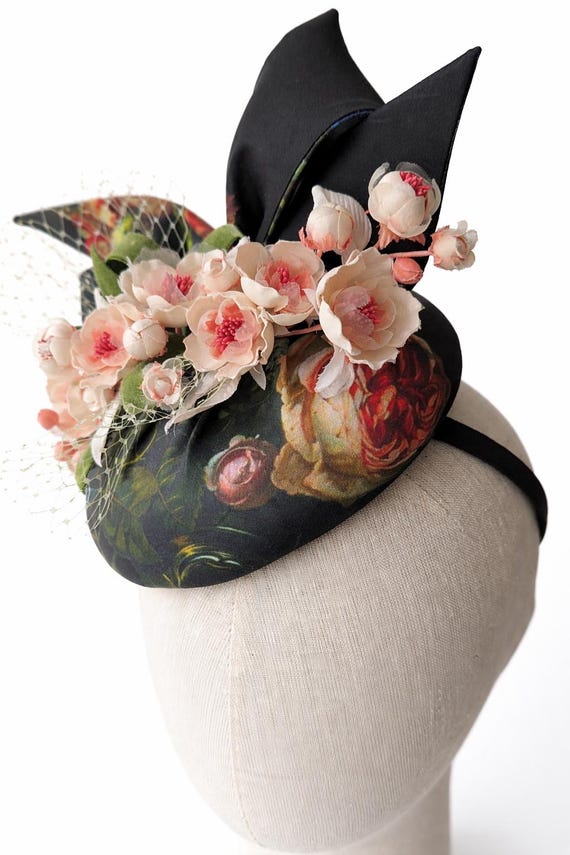 FLEUR - baroque oil painting print with pink flowers