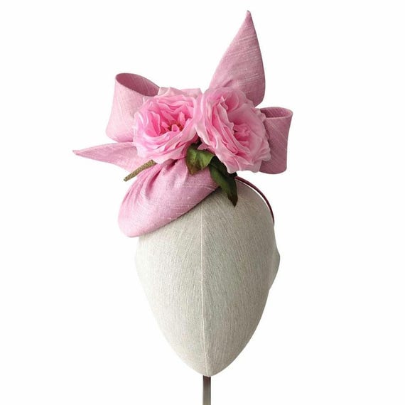 FLEUR - cotton candy pink silk with roses