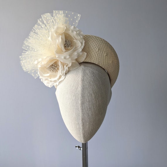 CUSTOMIZE - Marchesa - Cream Crown with Silk Flowers