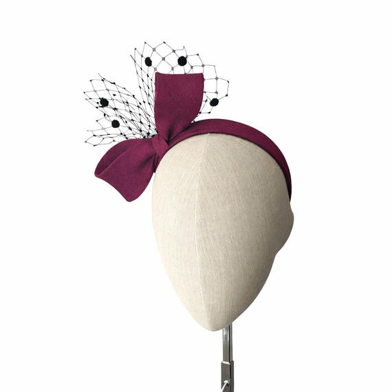 Magenta Bow headband