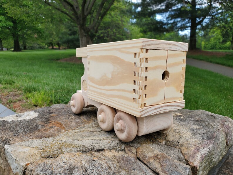 Ed's Trucks Wooden Toy Box Truck Etsy