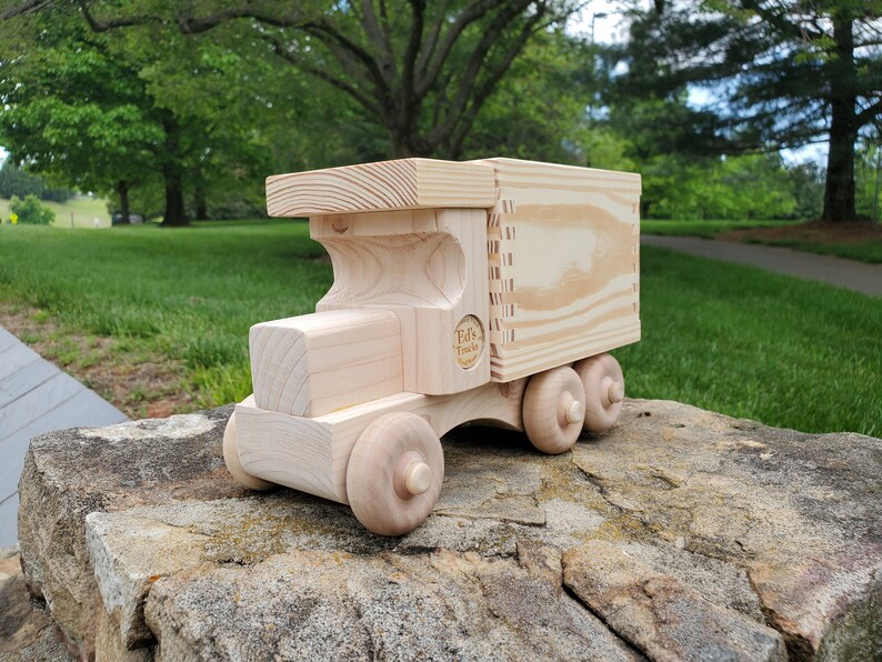 Ed's Trucks Wooden Toy Box Truck Etsy