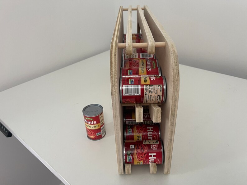 HDCR4 Rotating Can Rack Pantry Organization Prepper Etsy
