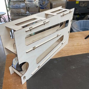 Digital EPS SVG of Rotating Can Rack for Makers and DIY. Laser Cut File ...