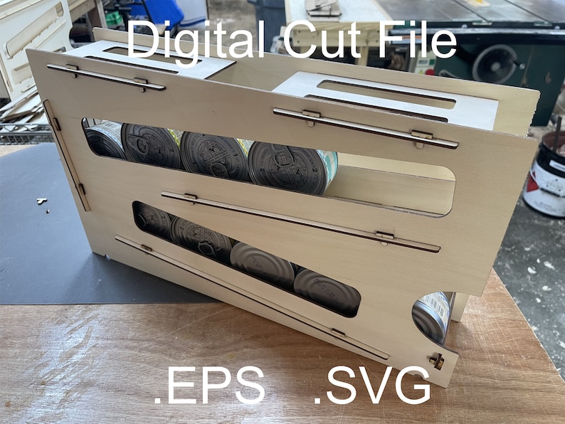 Digital EPS SVG of Rotating Can Rack for Makers and DIY Etsy
