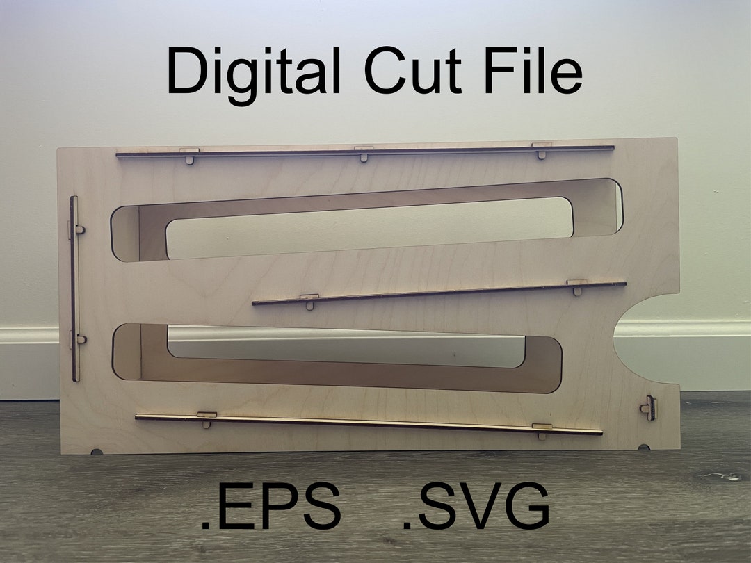 Digital SVG of CR-3 Rotating Can Rack for Makers and DIY. Laser Cut ...