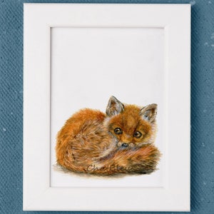 Fox Art Le Renardeau Watercolor Archival Print Etsy Fox Art Le Renardeau Watercolor Archival Print Etsy