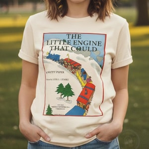 The Little Engine That Could shirt Nostalgic Childhood Memory Gift Adult Youth Toddler Classic Children's Book Bedtime Story Family Matching