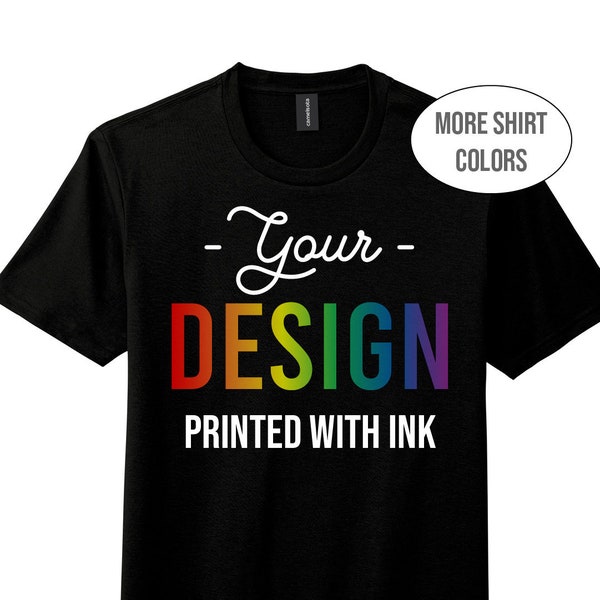 Custom Ink T Shirt Etsy
